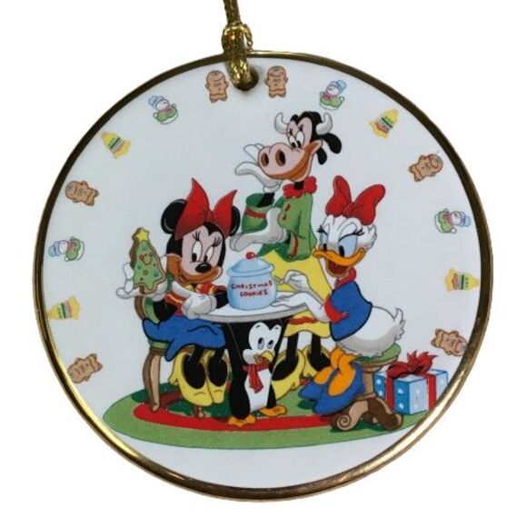 Disney Grolier ‘Tis the Season “Christmas Cookies” Ornament Minnie Mouse Daisy - Picture 1 of 3